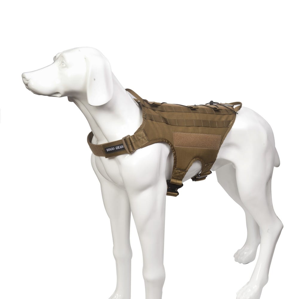 Dingo Gear – тактически нагръдник за кучета със система MOLLE