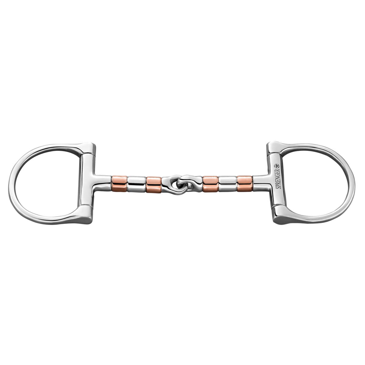Zăbală cu inele D și rolă de cupru 13 mm