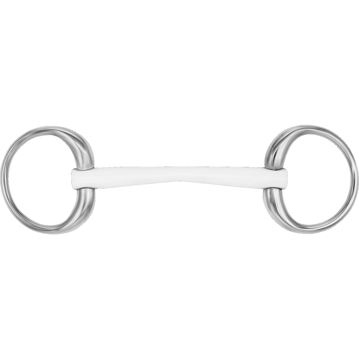Zăbală DUO eggbutt 16 mm, cu funcție dublă - plastic alb