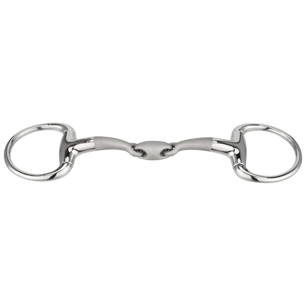 Bridon SATINOX eggbutt 12 mm, cu două articulații - oțel inoxidabil