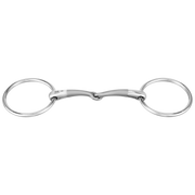 Trensă SATINOX cu inele mobile 12 mm, cu o articulație - oțel inoxidabil