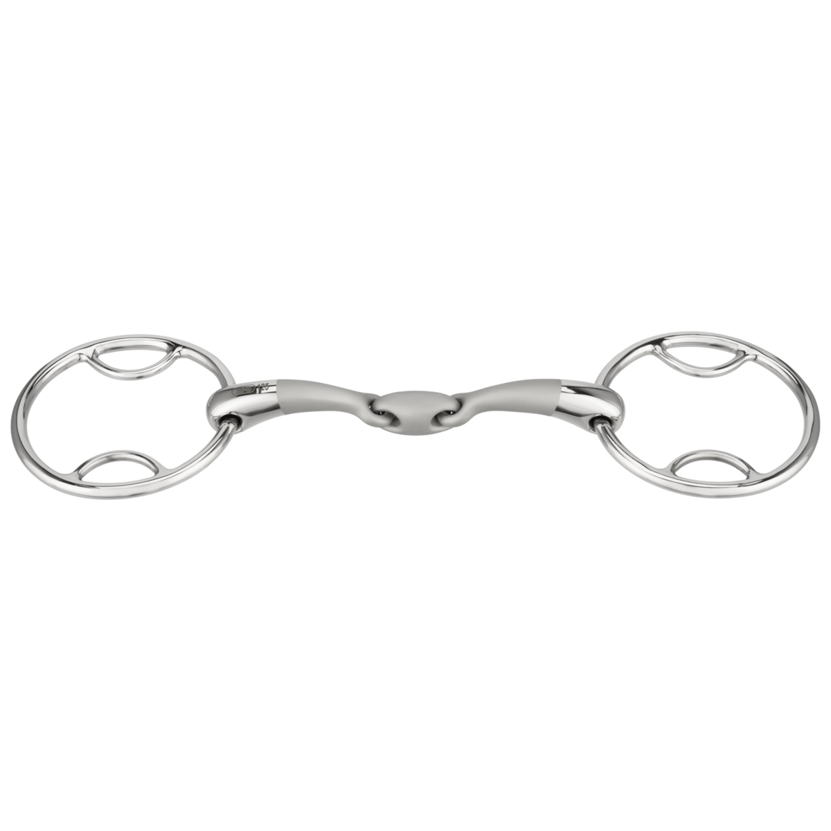 Zăbală SATINOX Multi Ring 14 mm, cu două articulații - oțel inoxidabil
