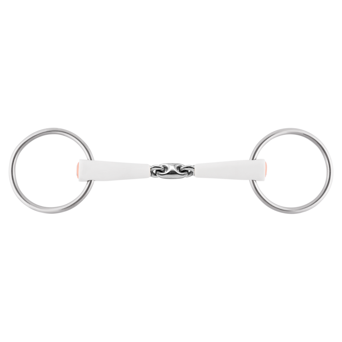 Trensă NATHE cu inele mobile 18 mm, cu două articulații (art. 40829)