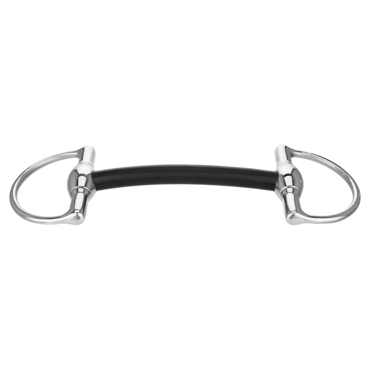 Zăbală cu inele D și muștiuc fix (Mullen), Hartcarbon, 16 mm