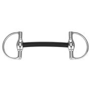 Zăbală cu inele D și muștiuc fix (Mullen), Hartcarbon, 16 mm