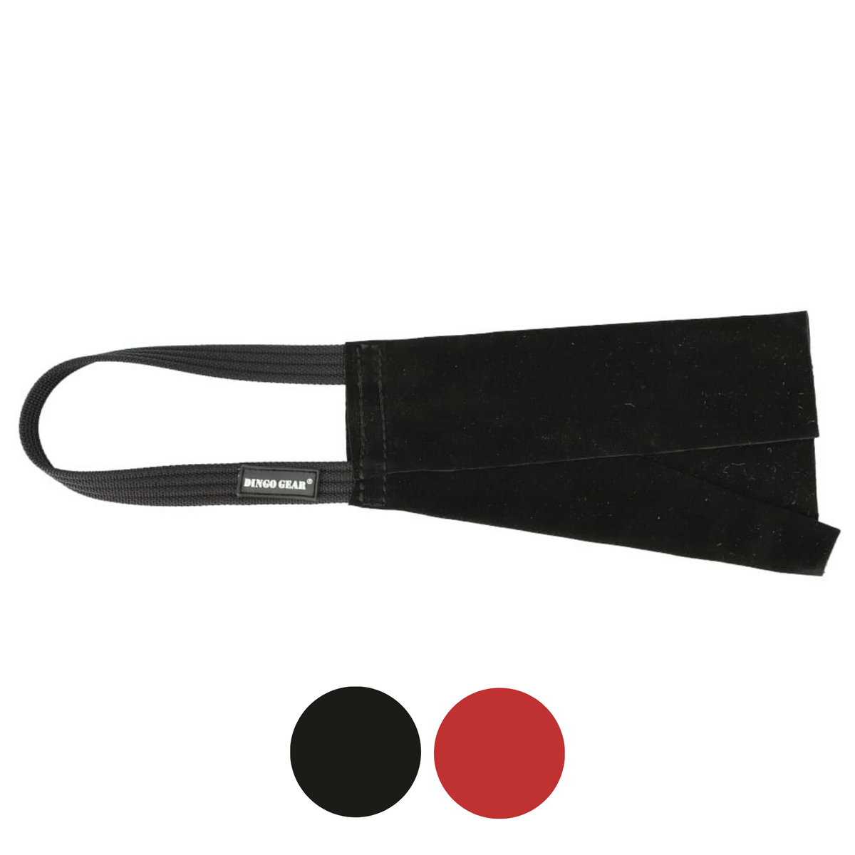 Dingo Gear – Jucărie tug din piele tip „rag” cu mâner – pentru pui și antrenament timpuriu de mușcătură