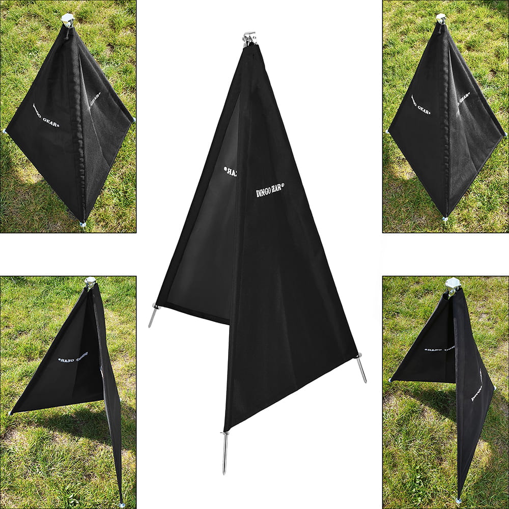 Dingo Gear – cort mini pentru figurant, înălțime 100 cm, culoare neagră