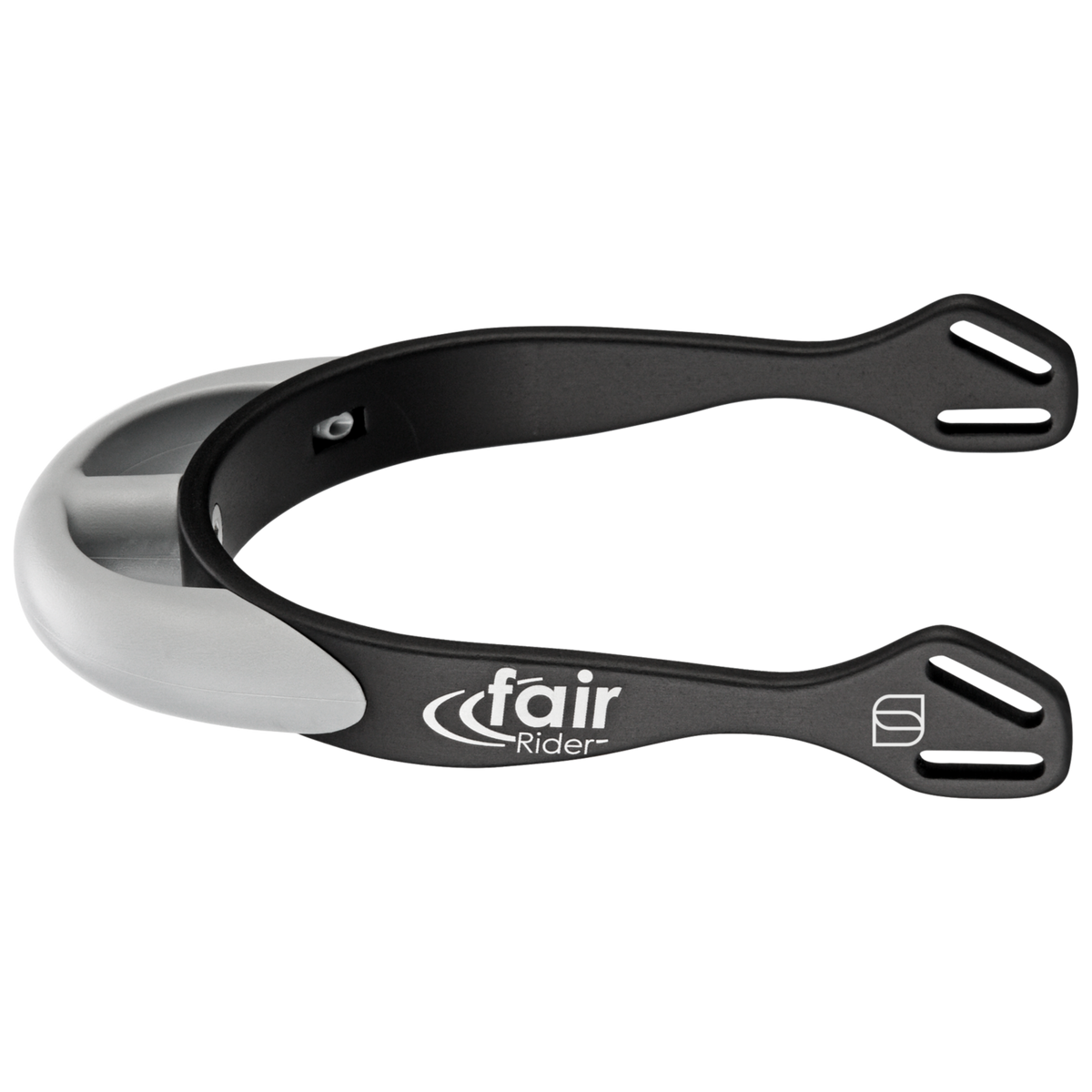 Pinteni fairRider - aluminiu, gât 20 mm negru, gros, rotunjit