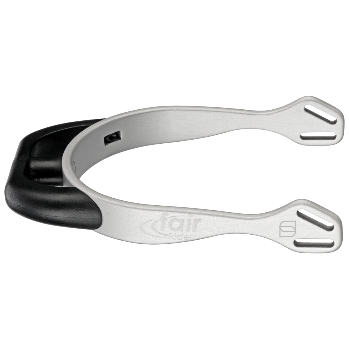 Pinteni fairRider - aluminiu, gât 20 mm negru, rotund aplatizat