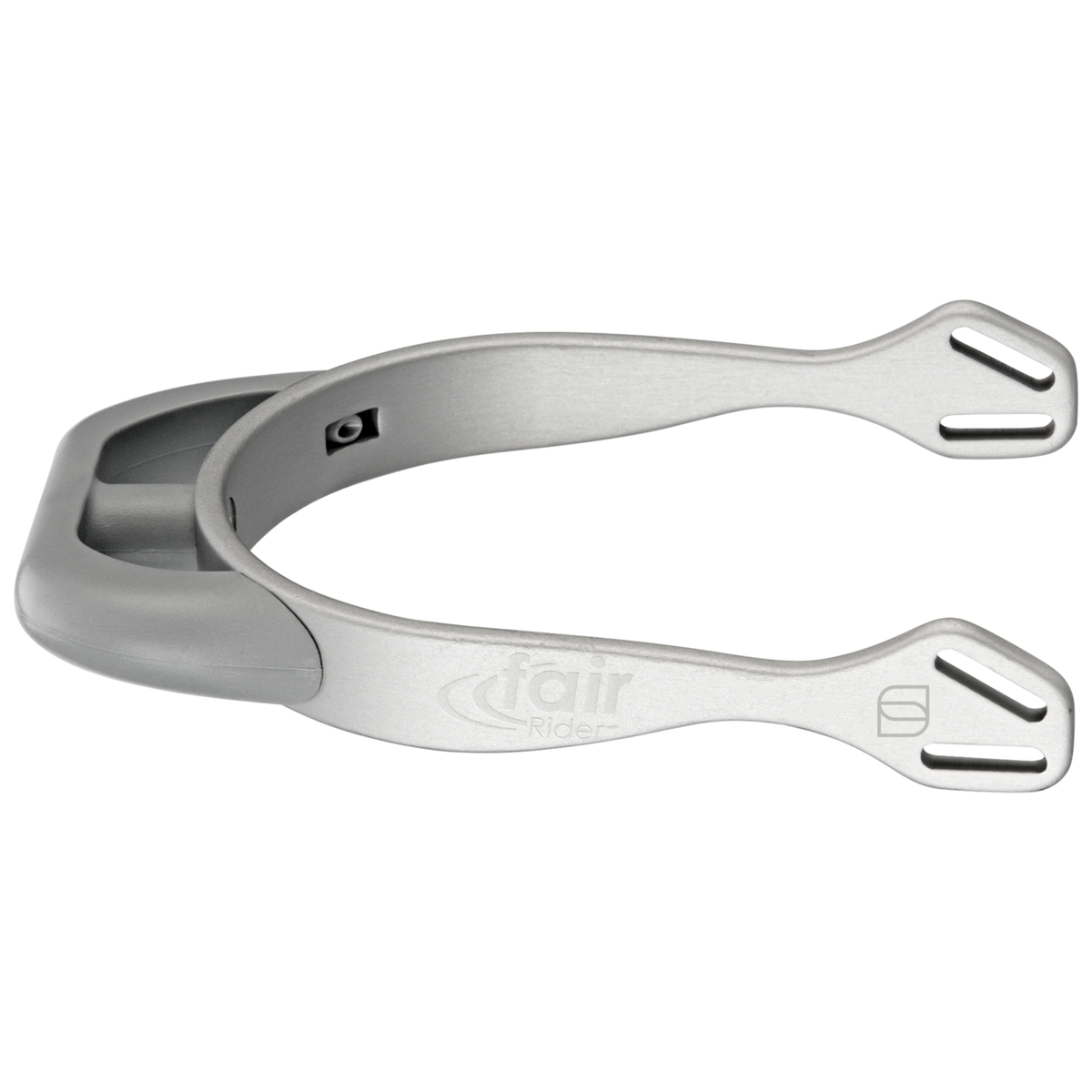 Pinteni fairRider - aluminiu, gât 20 mm negru, rotund aplatizat