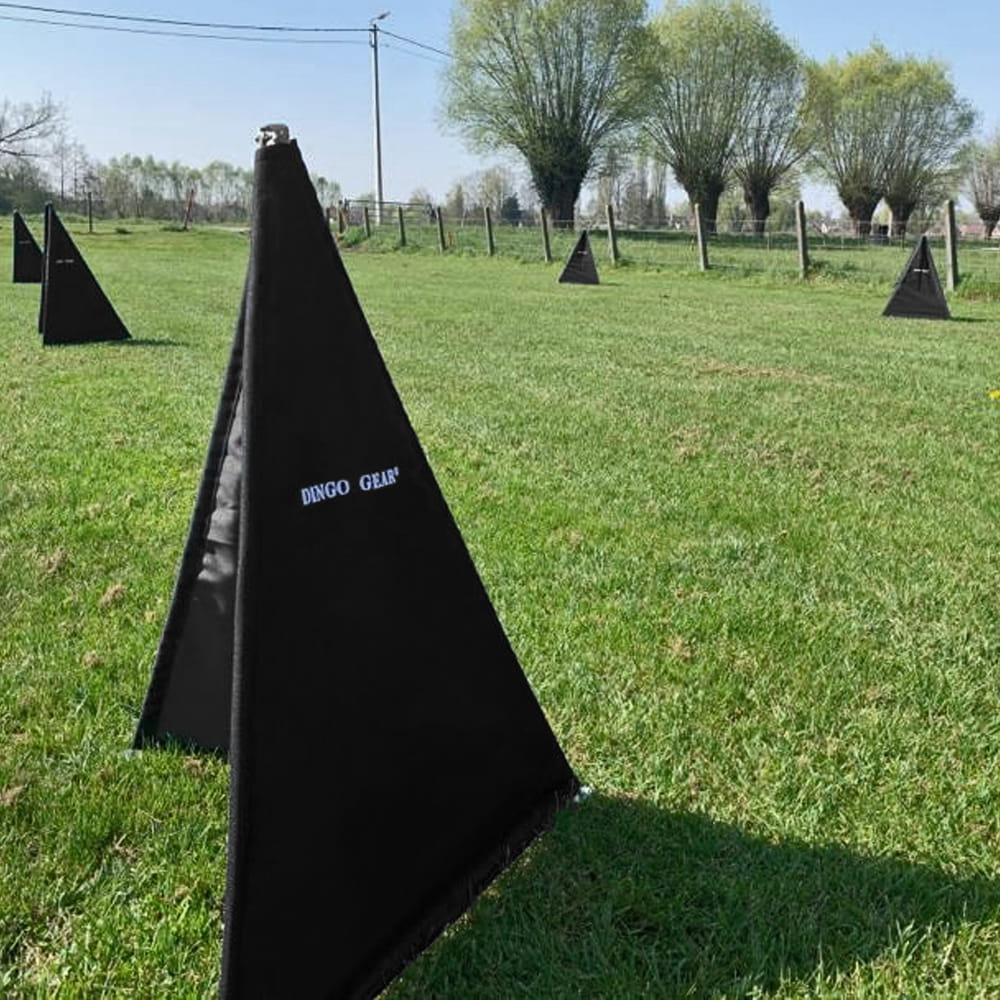 Dingo Gear – cort mini pentru figurant, înălțime 100 cm, culoare neagră