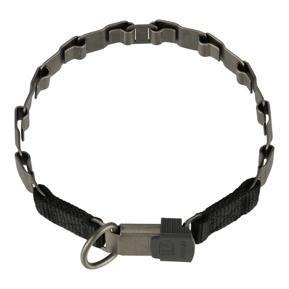 NeckTech Fun Collar с ClicLock – матово черно неръждаема стомана