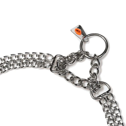 Двуредова яка Martingale, плоски полирани звена – Неръждаема стомана, 2.0 мм