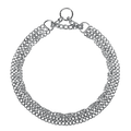 Триредова яка Martingale, плоски полирани звена – хромирана стомана, 2.0 мм