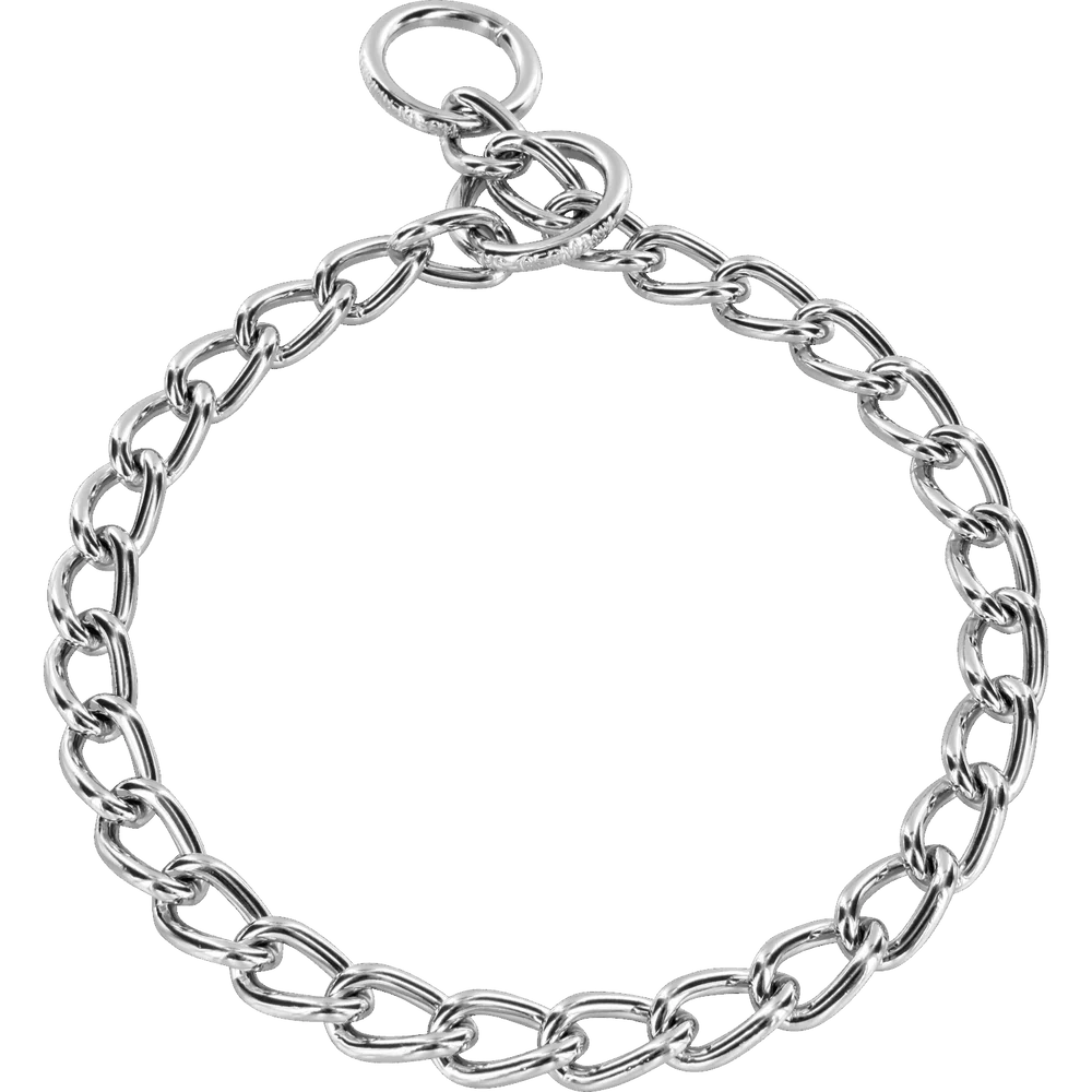 Zgardă de dresaj Sprenger cu zale rotunde din oțel cromat pentru câini, 4,0 mm