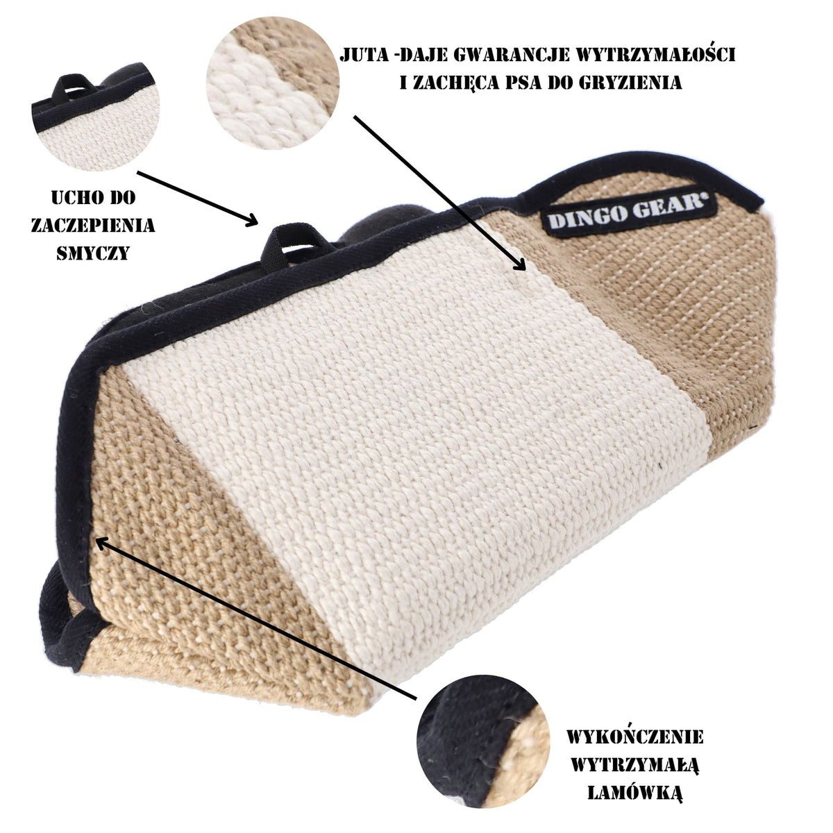Dingo Gear WOLF – manșon universal ușor de dresaj din iută, SOFT