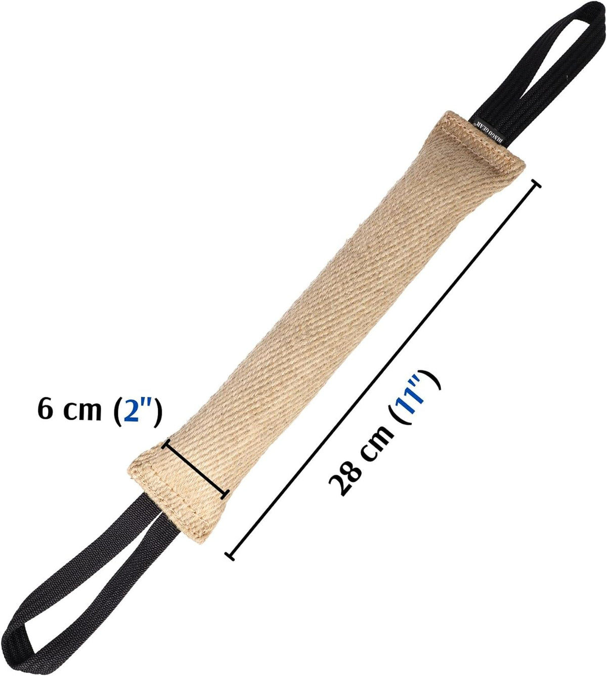 Dingo Gear – Jucărie tug din iută cu două mânere și capete întărite