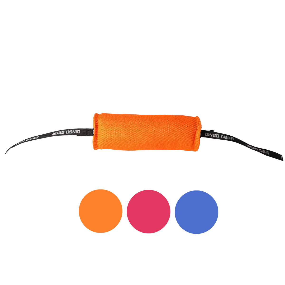 Dingo Gear – Играчка за тренировки: ролка с дръжки от текстилна лента, 10 × 29 cm