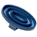 Гребен за къри, овален – гумен, син, 125 x 80 мм