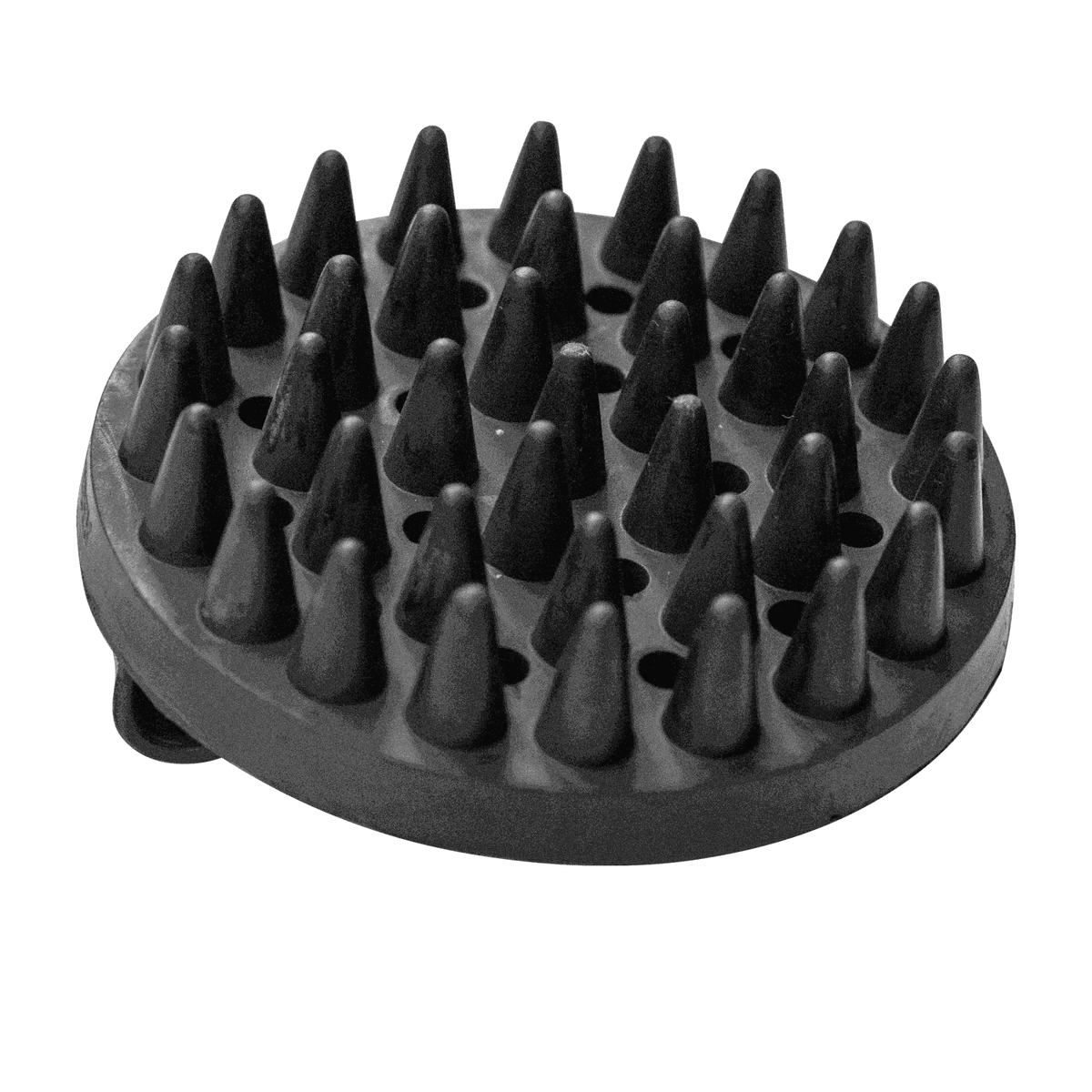 Гребен за къри, овален – гумен, черен, 150 x 100 мм