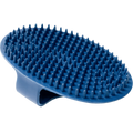 Гребен за къри, овален – гумен, син, 150 x 100 мм