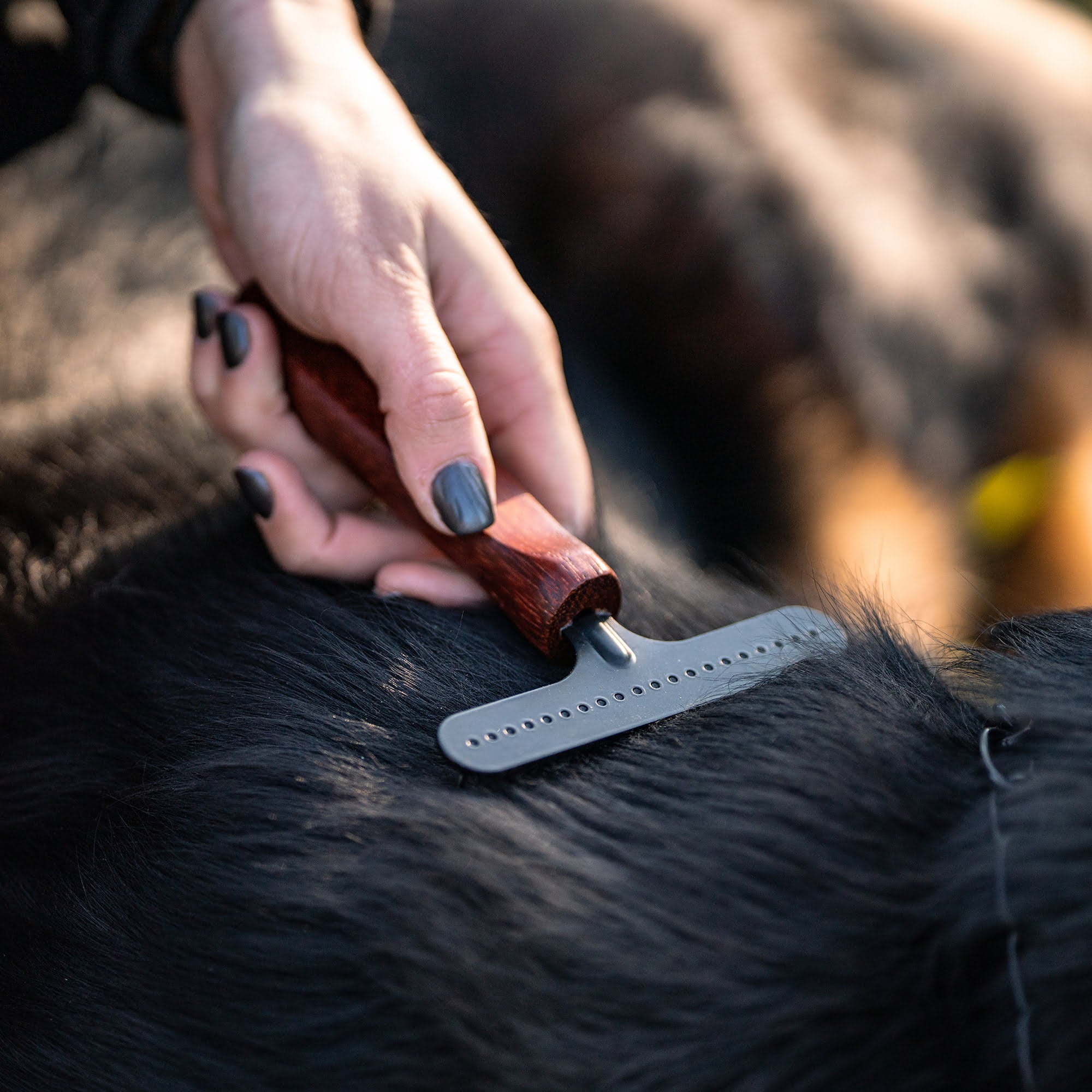 Гребло за кучета – стоманено покритие, 1 ред