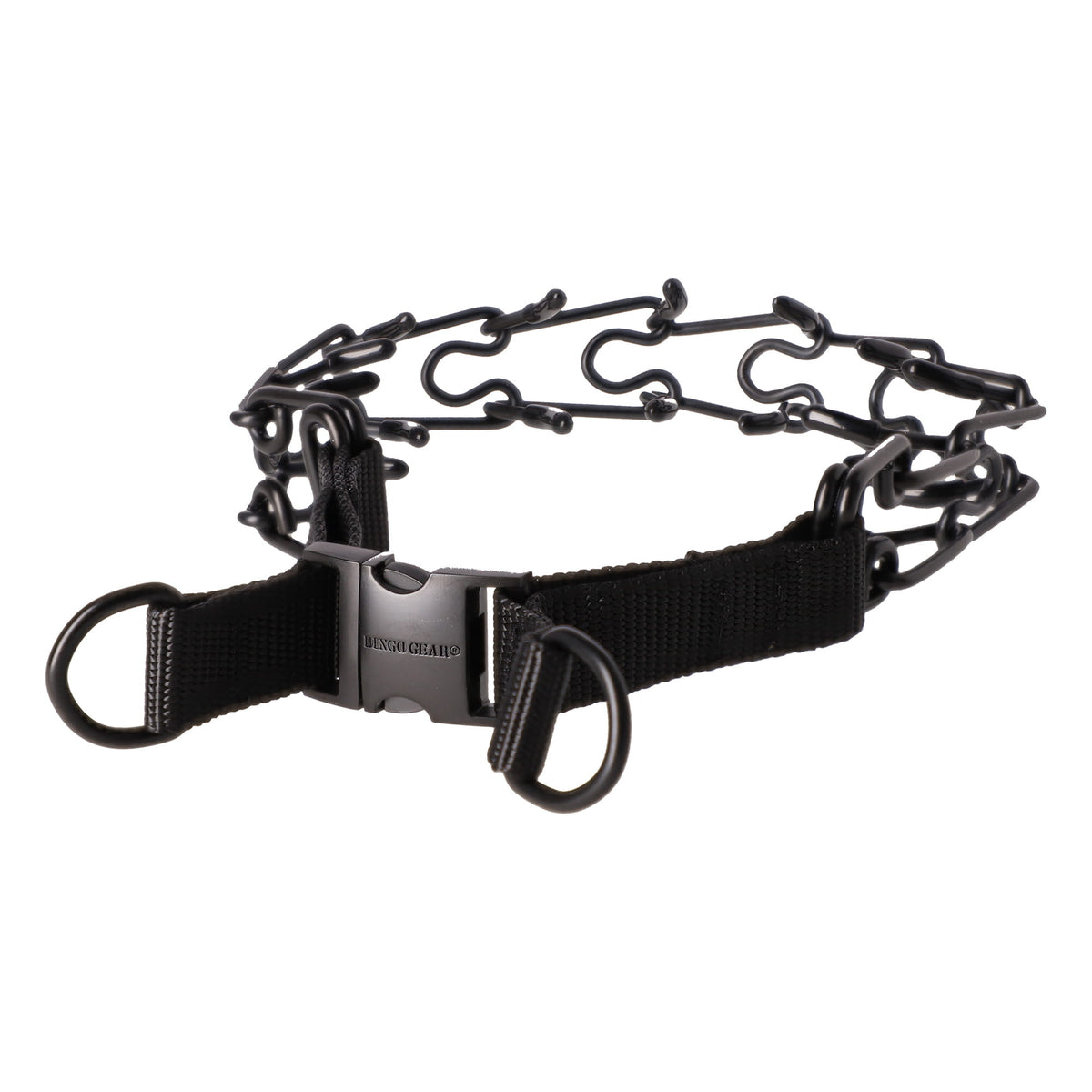 Dingo Gear – Zgardă cu țepi rotunjiți, neagră