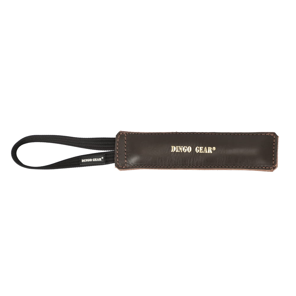 Dingo Gear – играчка за дърпане с една дръжка от кожа – за обучение на захапване и игра