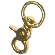 Carabină tip foarfecă Sprenger din alamă lustruită, 13 / 16 mm