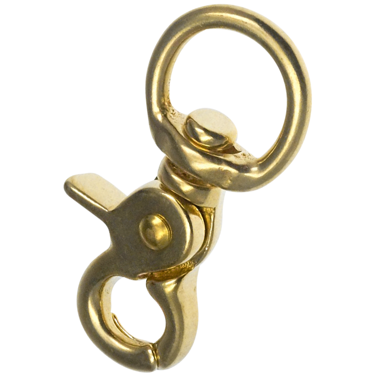 Carabină tip foarfecă Sprenger din alamă lustruită, 13 / 16 mm