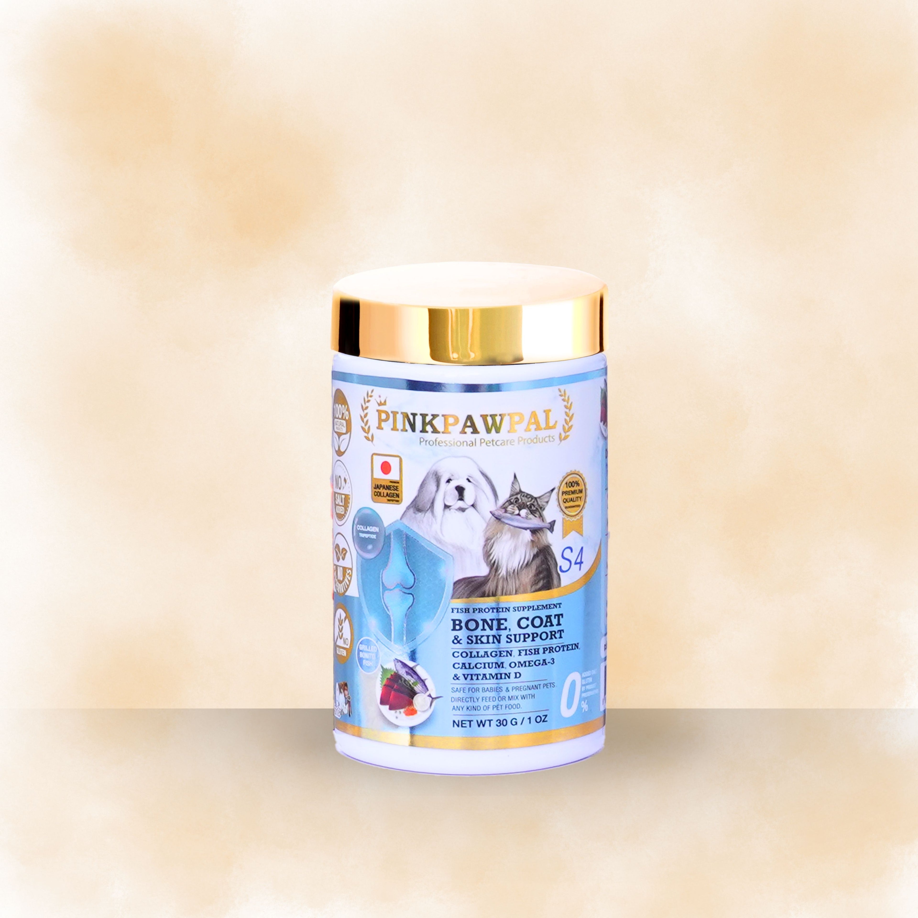 Bone Coat & Skin Support - Добавка за кости, козина и кожа за котки и малки кученца