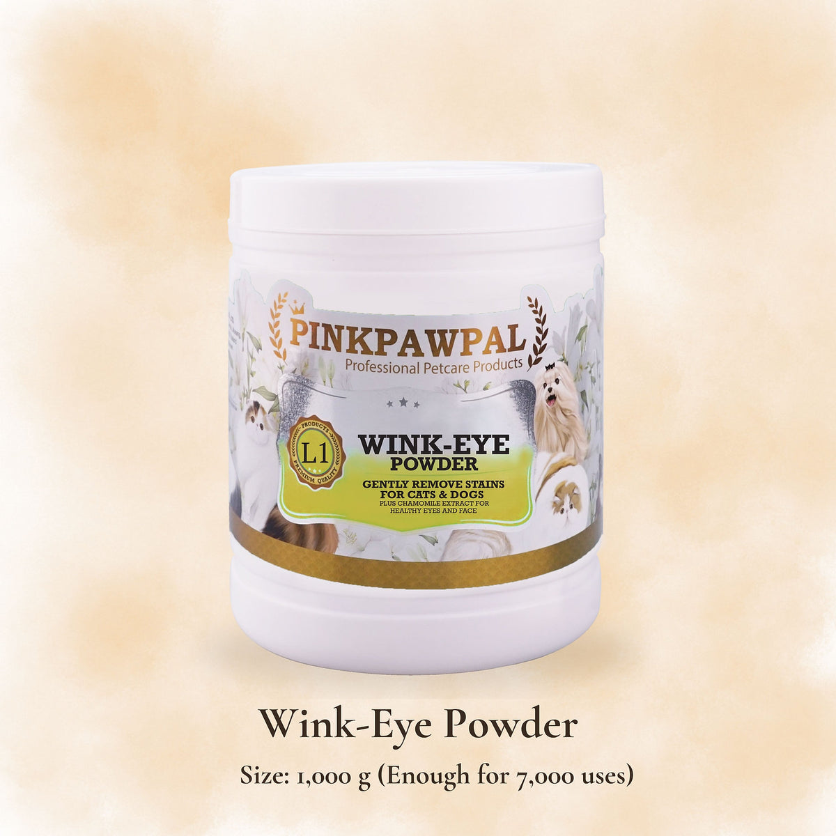 Wink-Eye Powder - Пудра за петна от сълзи и грижа за околоочната зона при котки и кучета