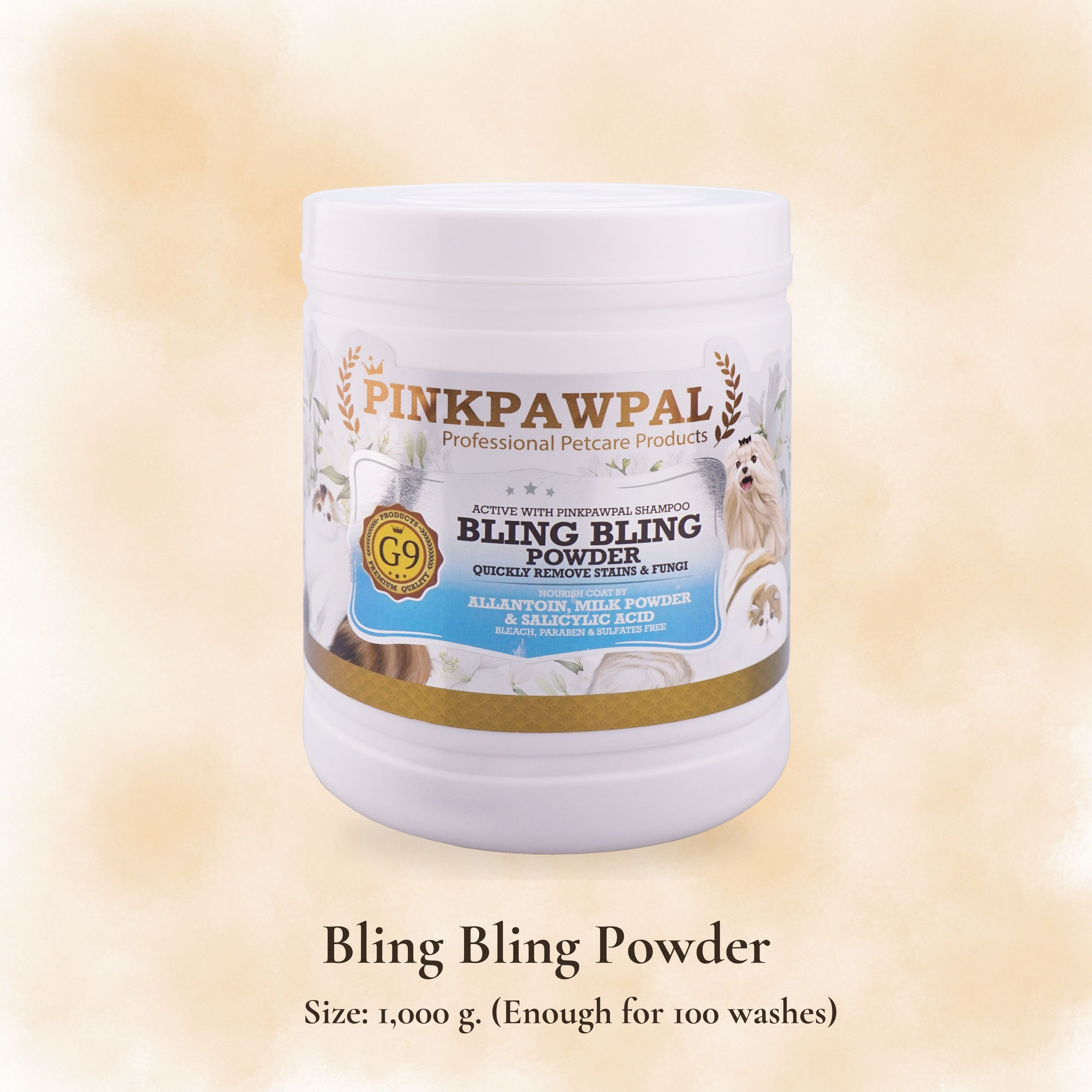 Bling Bling Powder – Пудра за премахване на петна и блясък на козината