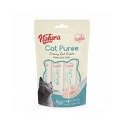 Пюре за котки Natura с пилешко и треска 5 × 12 г