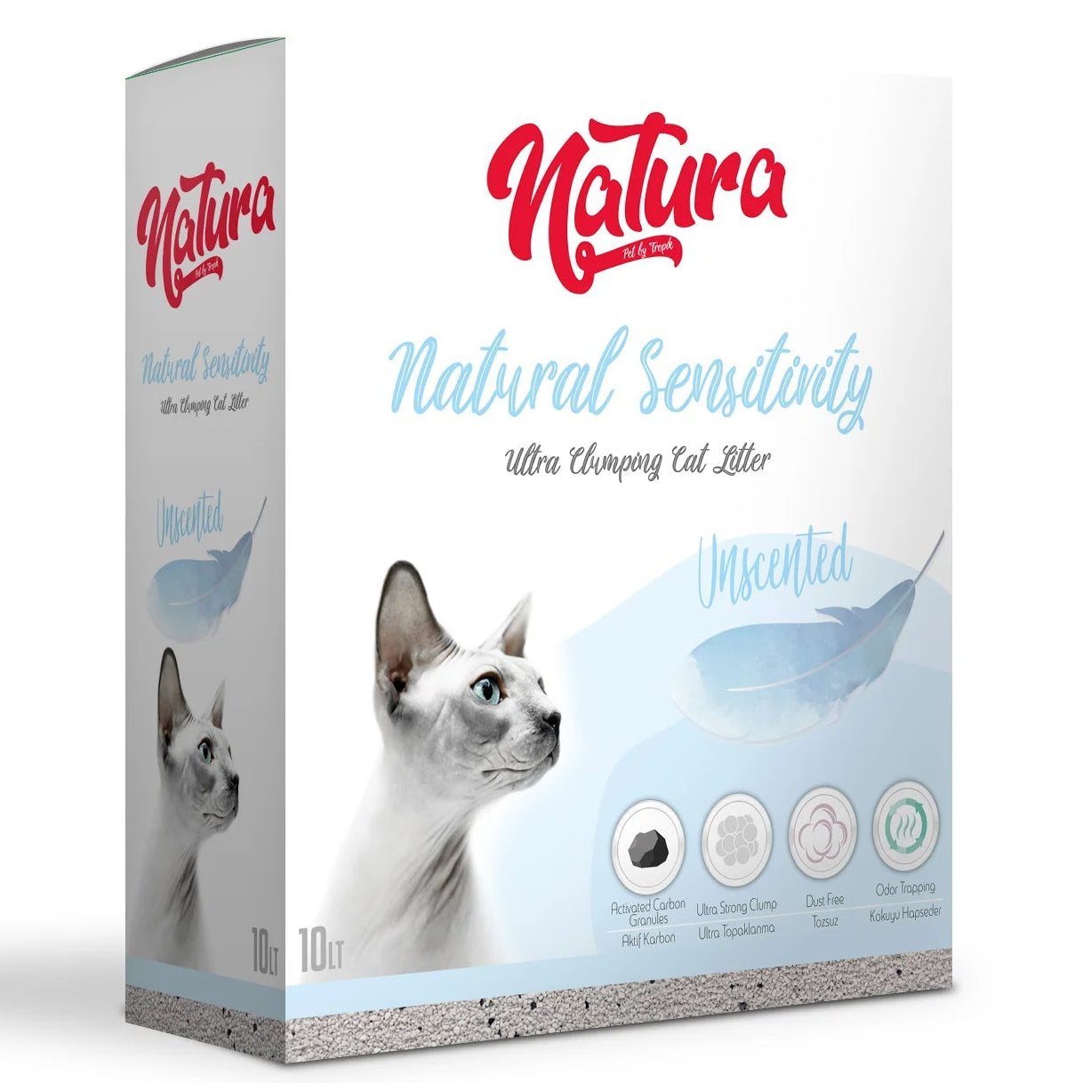 Пясък за котешка тоалетна Natura с бентонит, Natura Natural Sensitivity