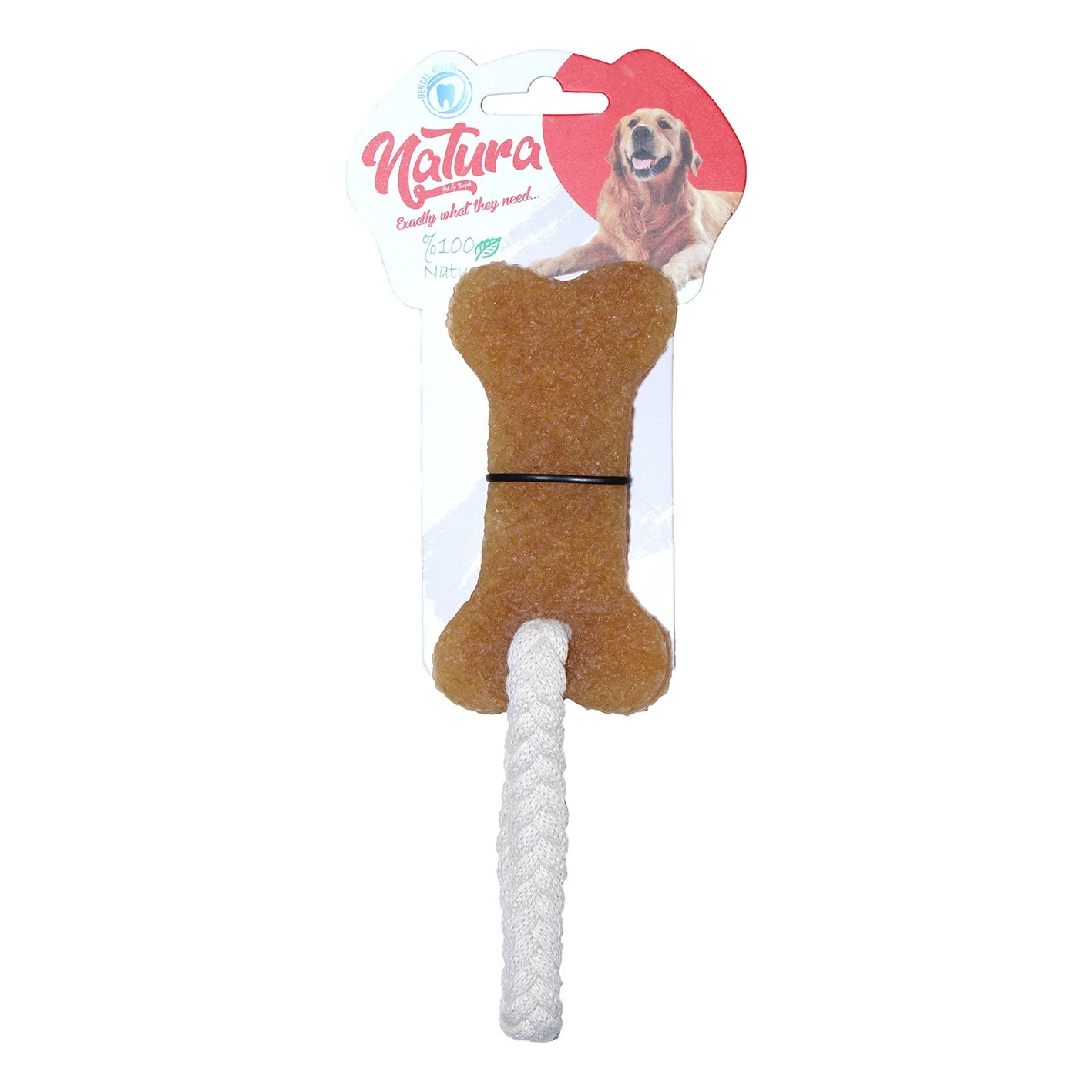 Играчка за кучета – Дъвчаща играчка за кучета Natura Rubber Small Bone PTH-062 (19 см)