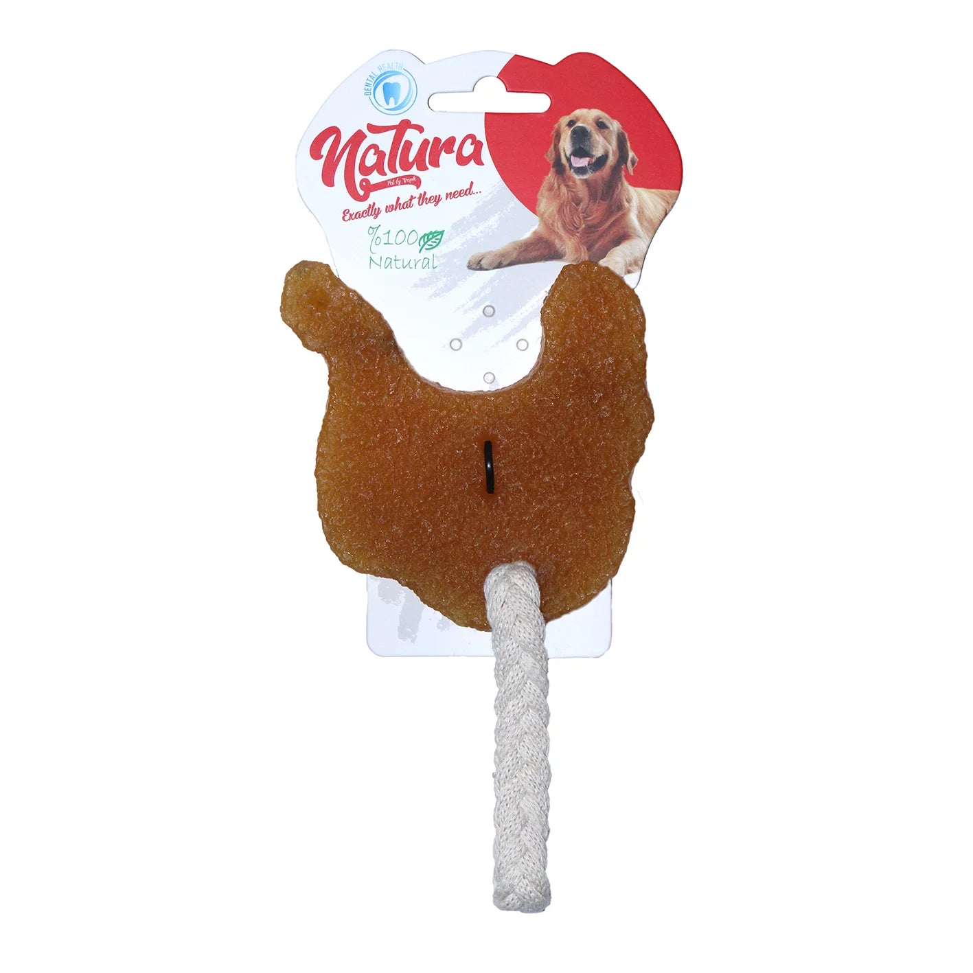 Играчка за кучета – Дъвчаща играчка за кучета Natura Rubber Chicken PTH-064 (17 см)