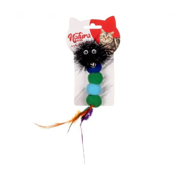 Играчка за котки – Плюшена играчка за котки с червей Natura PTC-016 (20 см) 