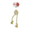 Играчка за кучета – Natura Ball с две въжета Doy Toy PTH-015 (40 см)