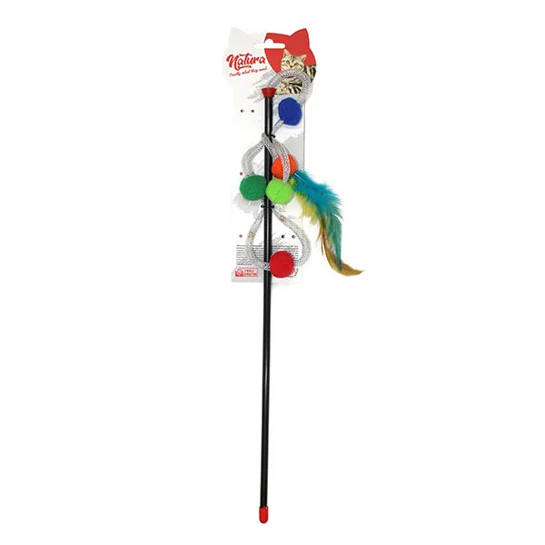 Играчка за котки – Natura Shiny Ball Cat Rod Toy PTC-057 (45 см)