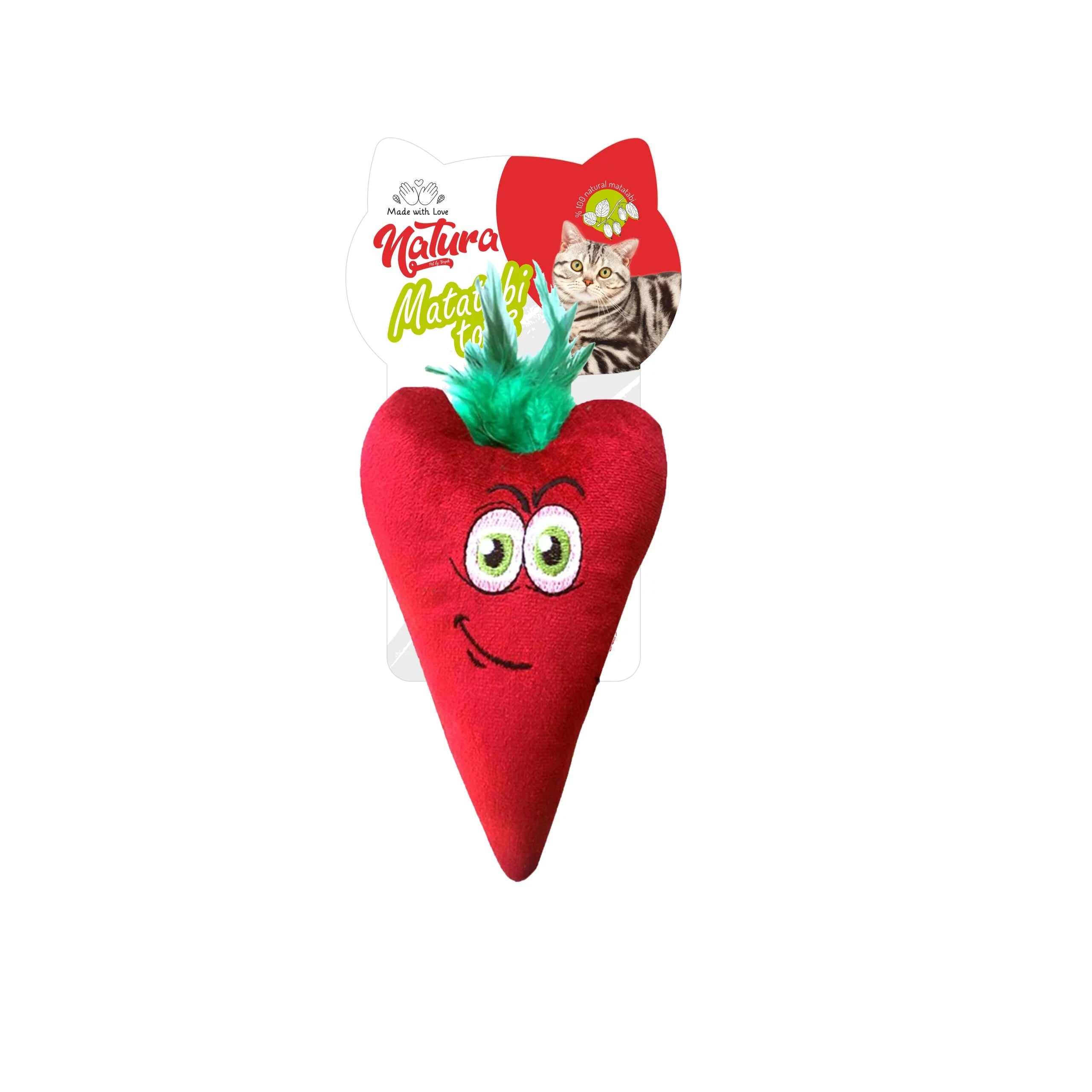 Играчка за котка – Natura Matatabi Heart Играчка за котка сърце (15 см)