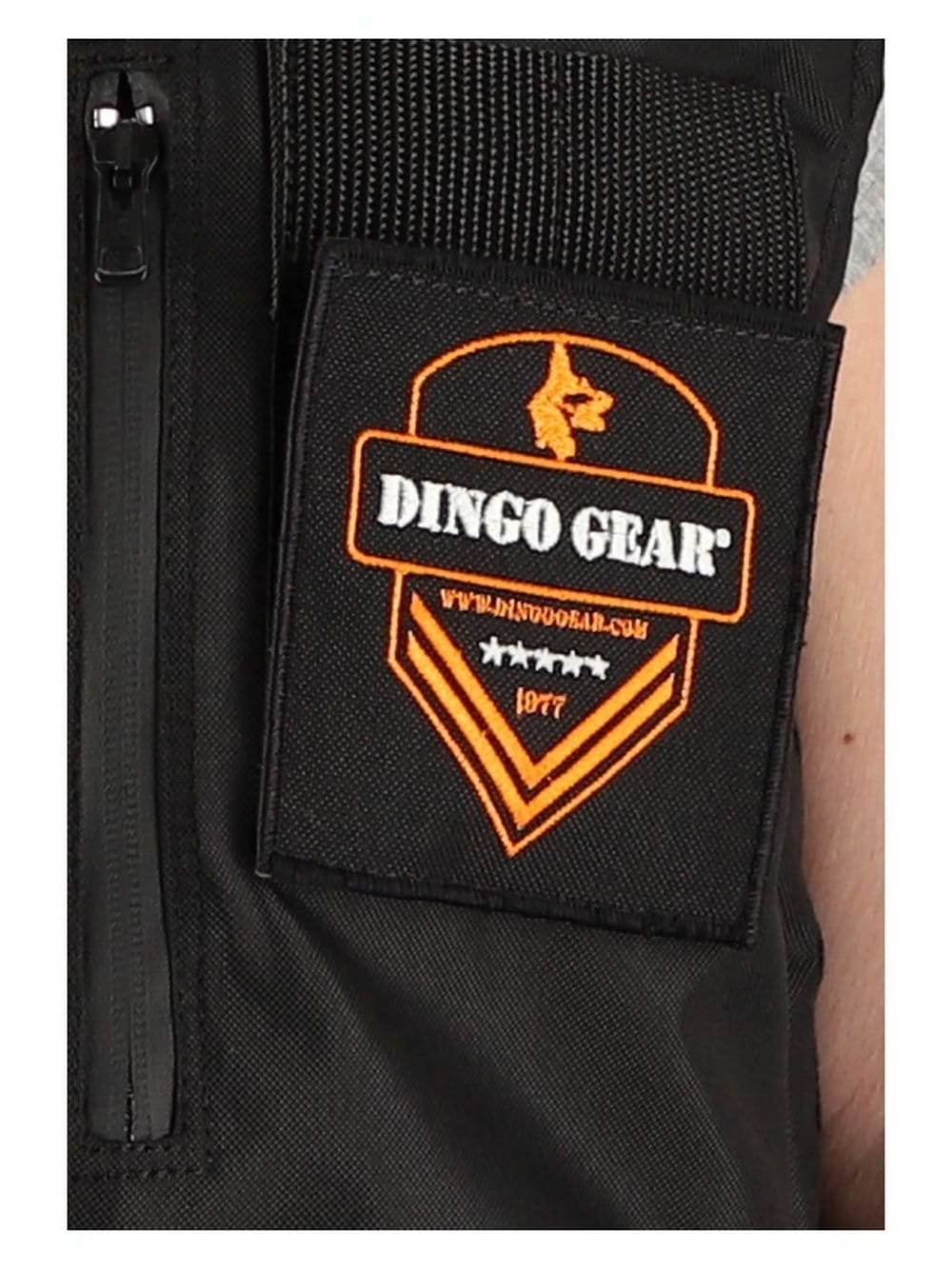 Dingo Gear – всесезонен жилет за обучение на кучета с качулка, черен