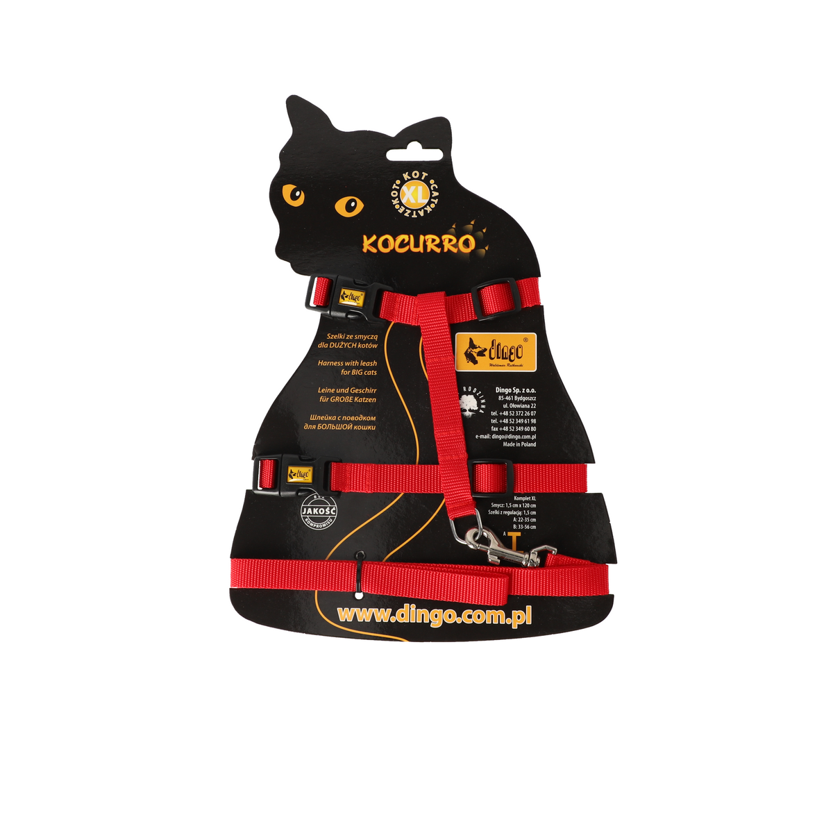 Котешки нагръдник и каишка "kocurro"