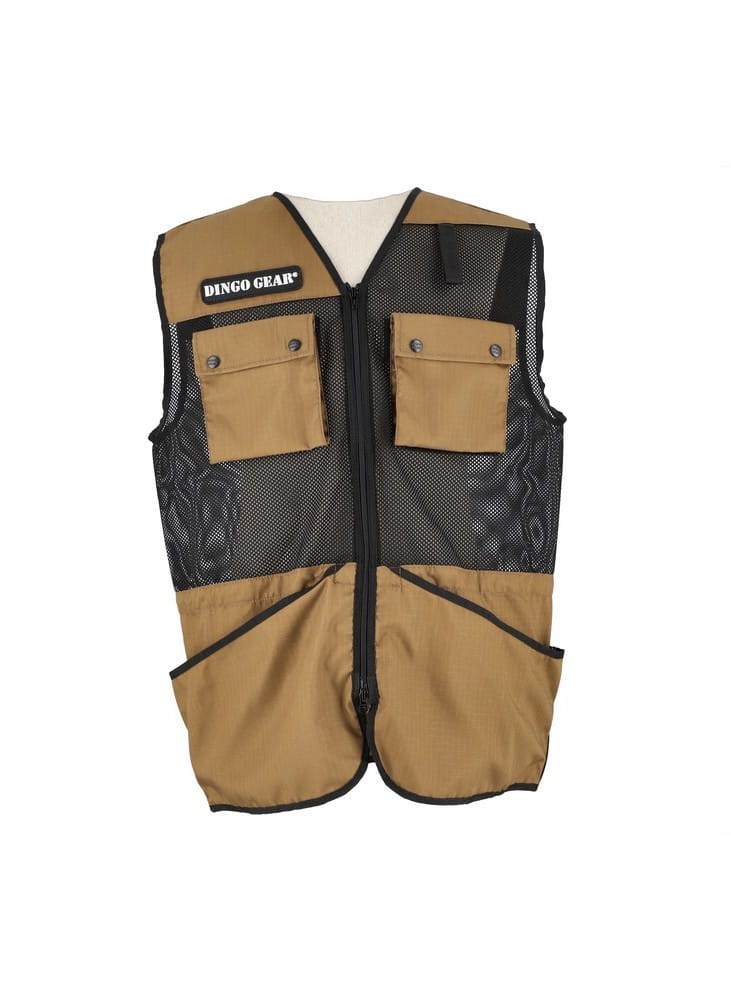 Dingo Gear PRO – мрежест тренировъчен жилет, цвят койот кафяв 