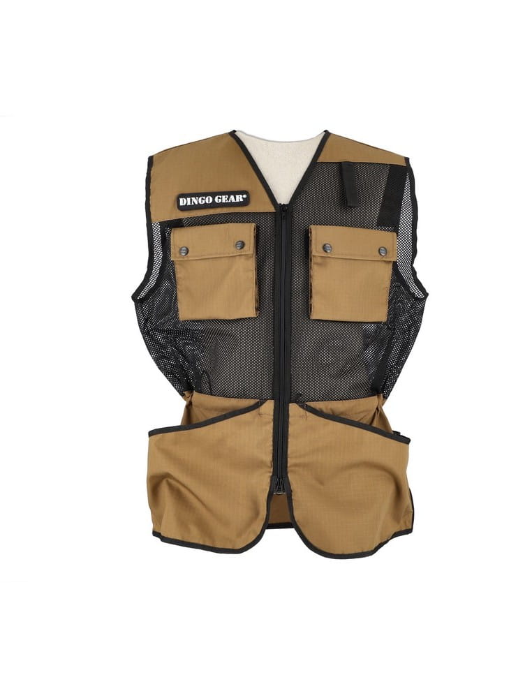Dingo Gear PRO – мрежест тренировъчен жилет, цвят койот кафяв 