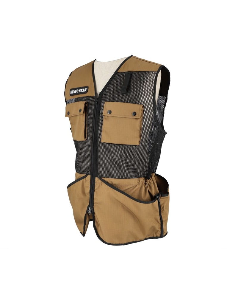 Dingo Gear PRO – мрежест тренировъчен жилет, цвят койот кафяв 