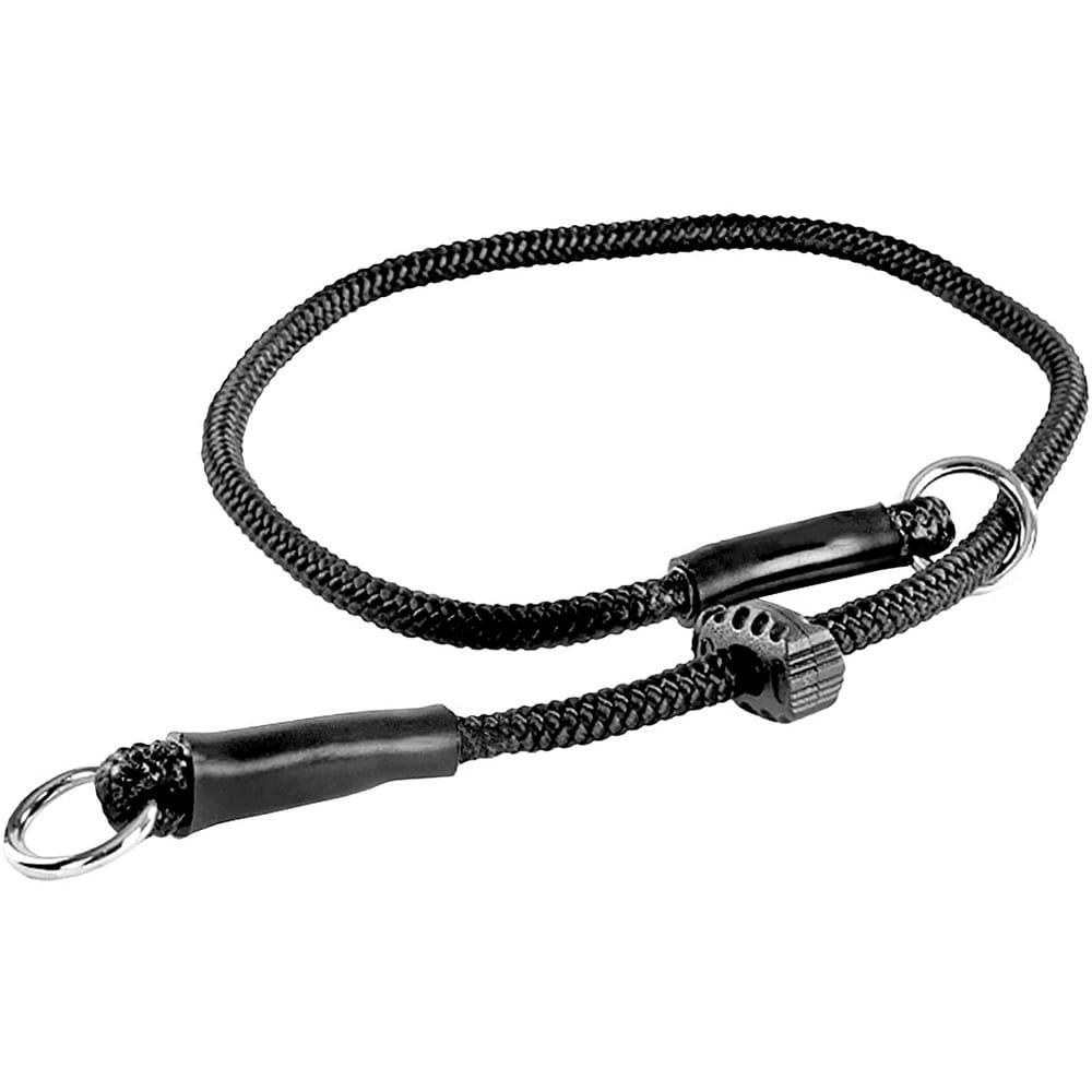 Dingo Gear – 6 мм въжено-задушаващ нашийник за тренировка, черен