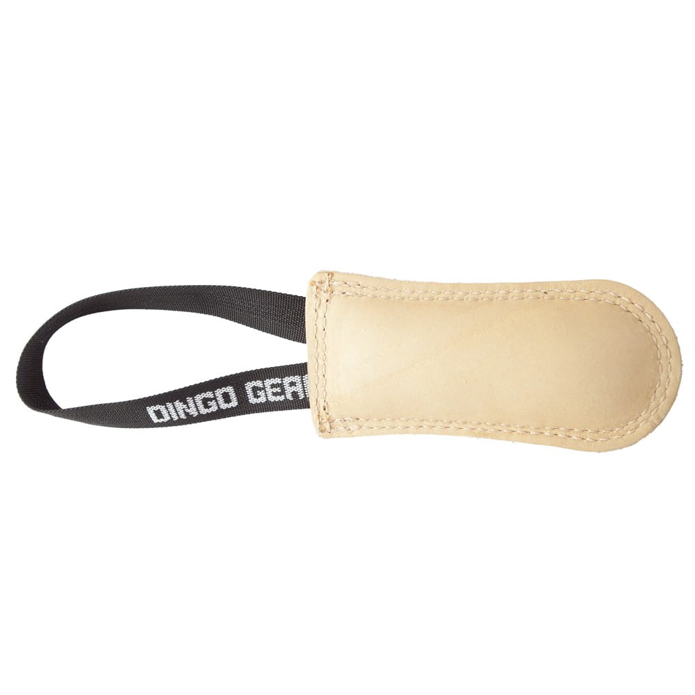 Dingo Gear – играчка за дърпане с една дръжка от кожа – за обучение на захапване и игра