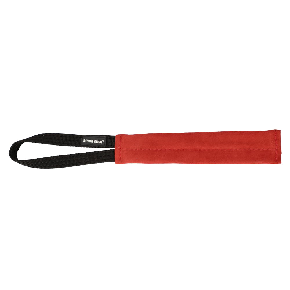 Dingo Gear – плоска кожена играчка за дърпане с дръжка 