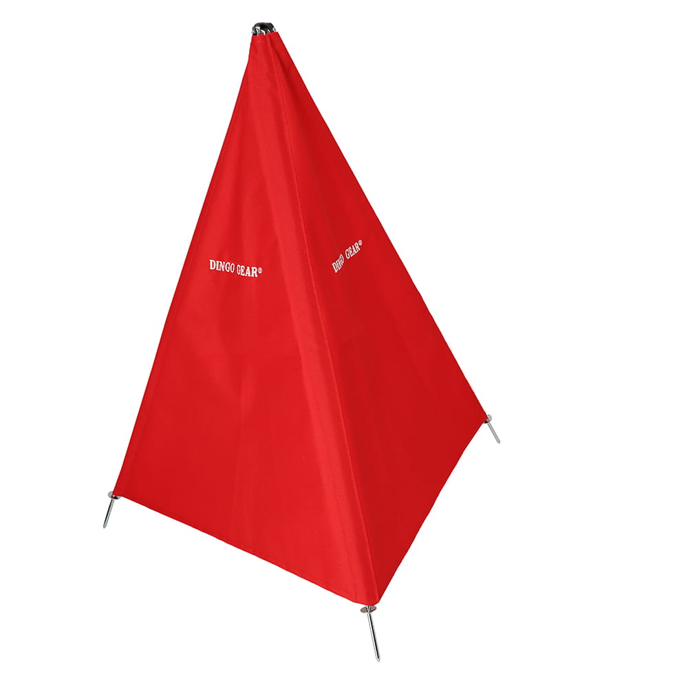 Dingo Gear – мини допълнителна палатка, височина 100 см, червен цвят